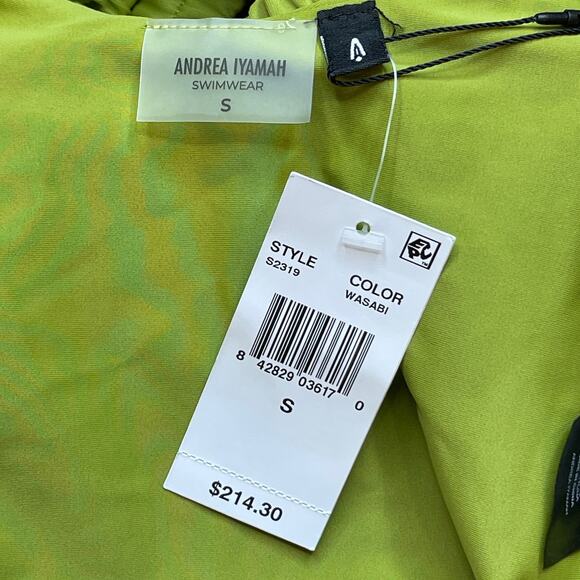 Andrea Iyamah Women's Anti Belted One-Piece in Wasabi Small $214 - Picture 13 of 14